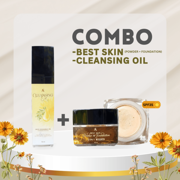 Cleansing Oil + Best Skin Powder FD (Combo Set)